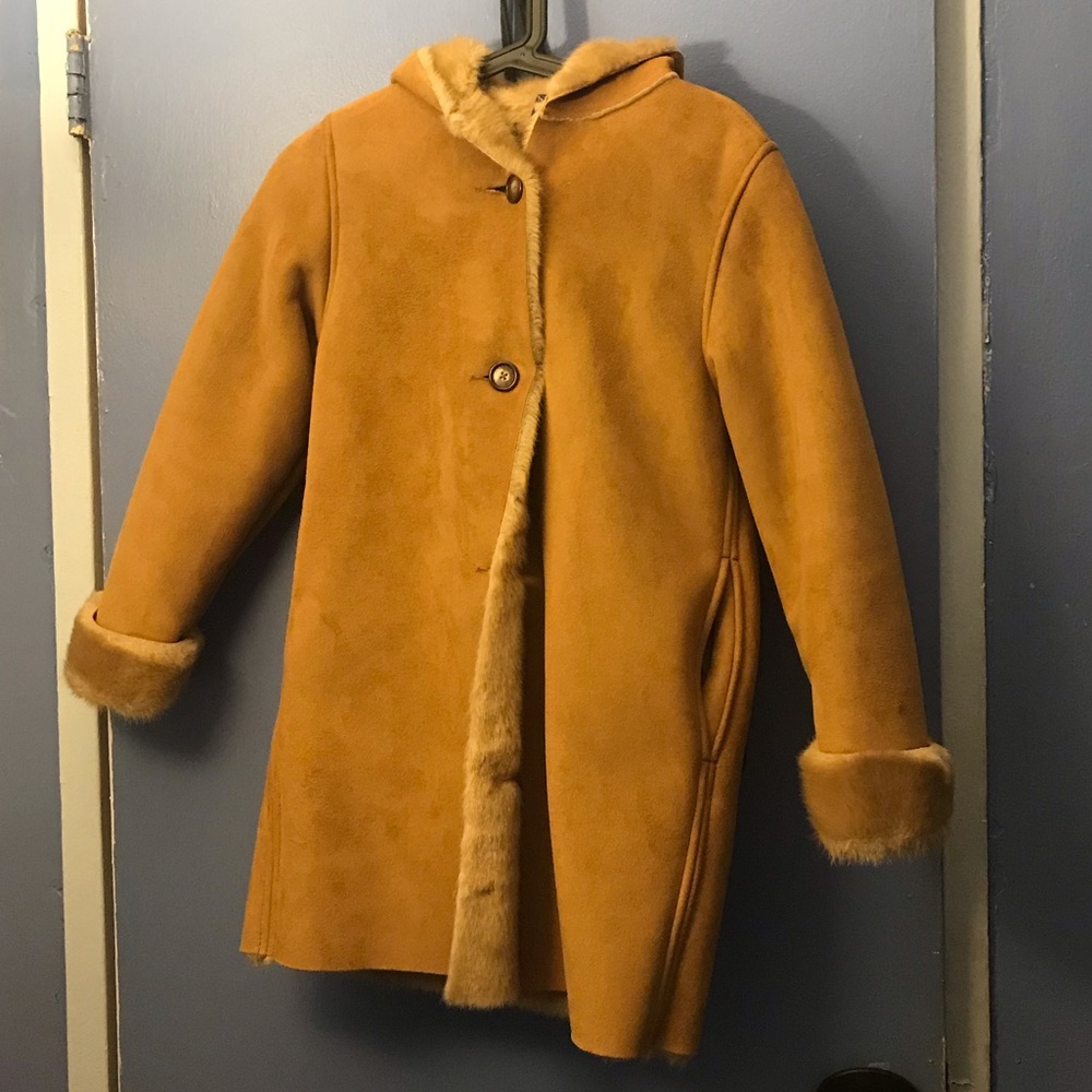 Gap Light Brown Fur Coat
